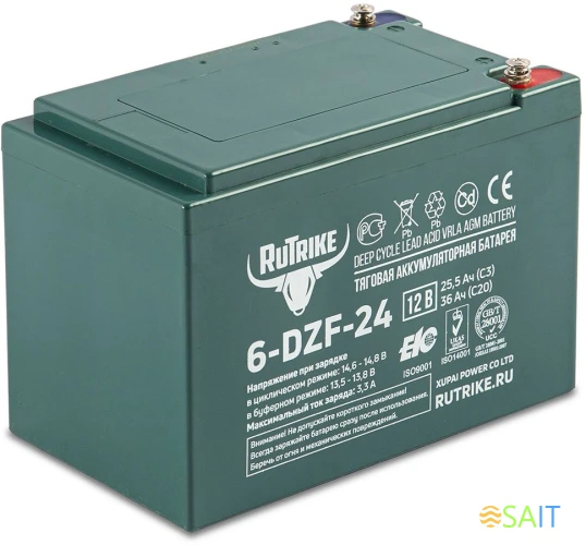 Батарея для ИБП Rutrike 6-DZF-24 12В 24Ач