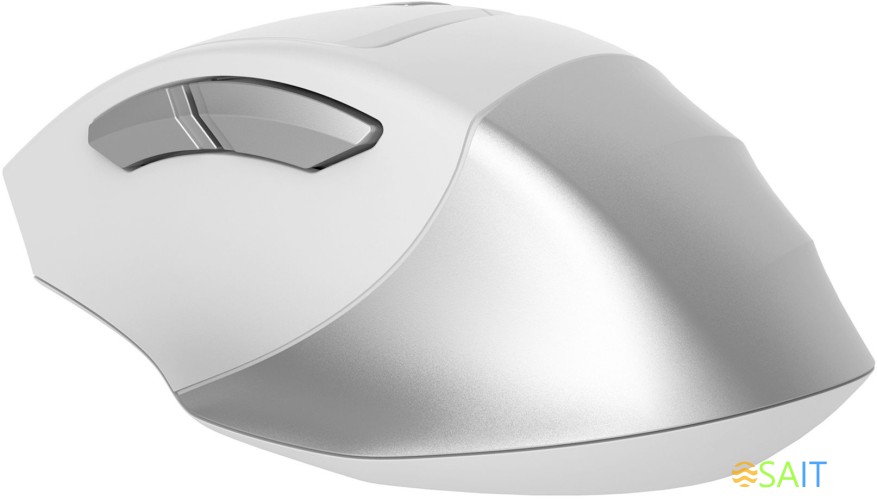 Мышь A4Tech Fstyler FB35CS белый/серый оптическая 2000dpi silent беспров. BT/Radio USB 5but (FB35CS USB ICY WHITE)