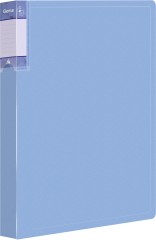 Папка с 60 прозр.вклад. Бюрократ Gems GEM60AZURE A4 пластик 0.7мм торц.карм с бум. встав голубой топаз