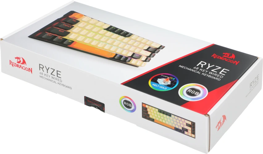 Клавиатура Redragon Ryze механическая черный USB for gamer LED (72603) кабель 1.8м