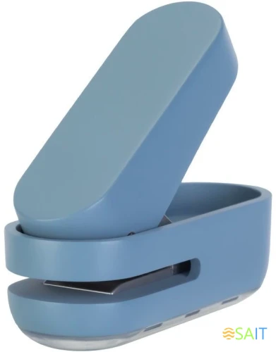 Дырокол Deli NS088blue макс.:10лист. пластик голубой отв.:1