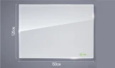 Доска стеклянная Cactus CS-GBD-120X150-WT-TM Сквозное крепление стекло белый 120x150см стекло крепления