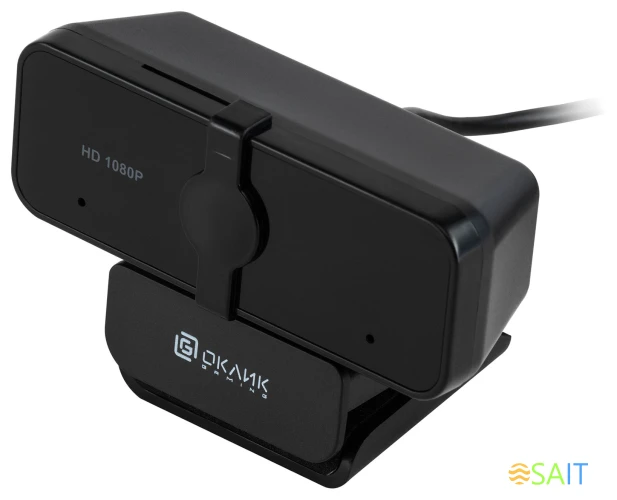 Камера Web Оклик OK-C21FH черный 2Mpix (1920x1080) USB2.0 с микрофоном