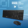 Клавиатура + мышь Оклик 620M клав:черный мышь:черный USB (475652)