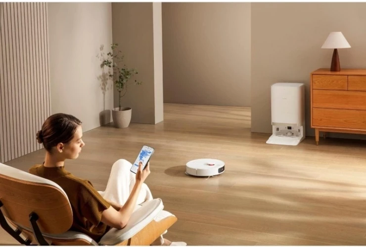 Пылесос-робот Xiaomi Robot Vacuum X20+ EU 75Вт белый