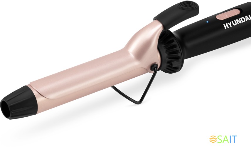 Щипцы Hyundai H-HS1422 40Вт черный макс.темп.:200С покрытие:керамико-турмалиновое