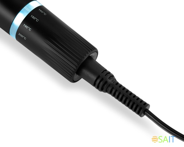 Щипцы Hyundai H-HS1422 40Вт черный макс.темп.:200С покрытие:керамико-турмалиновое