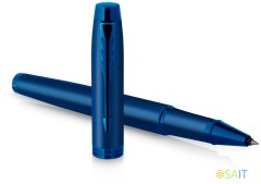 Ручка роллер Parker IM Monochrome T328 (2172965) Blue PVD F черн. черн. подар.кор.