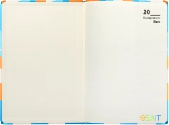 Ежедневник Deli COLORING CN148 A5 обложка картон 136стр. оранжевый