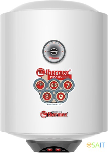 Водонагреватель Thermex Praktik 30 V Slim 2.5кВт 30л электрический настенный/белый