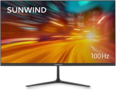 Монитор SunWind 21.5&quot; SM-22FV222 черный VA 5ms 16:9 HDMI матовая 250cd 178гр/178гр 1920x1080 100Hz FreeSync VGA FHD 2.29кг