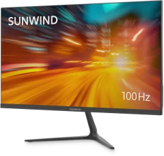 Монитор SunWind 21.5&quot; SM-22FV222 черный VA 5ms 16:9 HDMI матовая 250cd 178гр/178гр 1920x1080 100Hz FreeSync VGA FHD 2.29кг