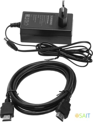 Монитор SunWind 21.5" SM-22FV222 черный VA 5ms 16:9 HDMI матовая 250cd 178гр/178гр 1920x1080 100Hz FreeSync VGA FHD 2.29кг