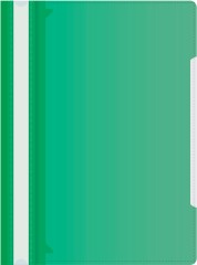 Папка-скоросшиватель Бюрократ -PS-K20GRN A4 прозрач.верх.лист карм.на лиц.стор. пластик зеленый 0.12/0.16