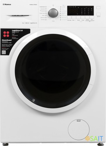 Стиральная машина Hansa WHN8141BSD2 класс: A+++ загр.фронтальная макс.:8кг белый инвертер