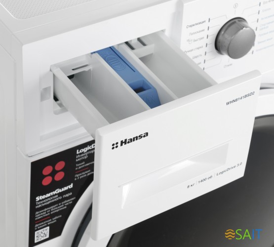 Стиральная машина Hansa WHN8141BSD2 класс: A+++ загр.фронтальная макс.:8кг белый инвертер