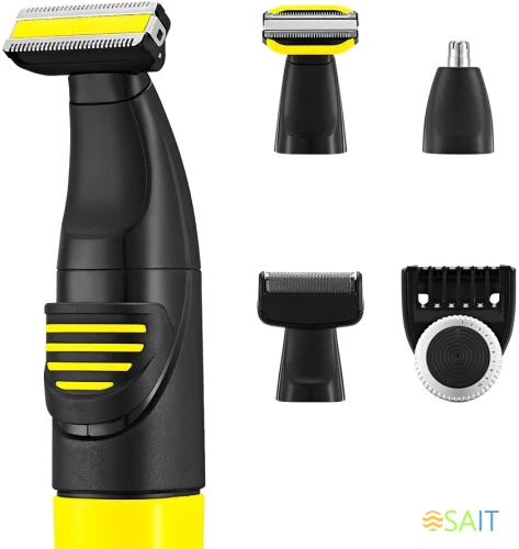 Триммер Kitfort КТ-3139-3 черный/желтый 5Вт (насадок в компл:4шт)