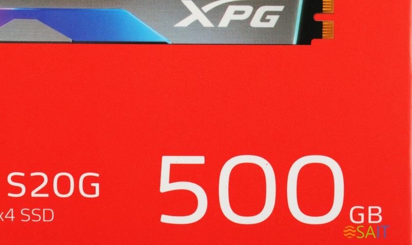 Накопитель SSD A-Data PCIe 3.0 x4 500GB ASPECTRIXS20G-500G-C Spectrix S20G M.2 2280