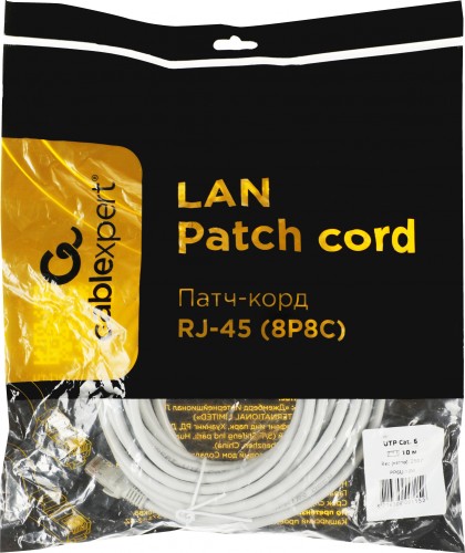 Патч-корд Premier PP6U-10M 10000Гбит/с UTP 4 пары cat.6 CCA molded 10м серый RJ-45 (m)-RJ-45 (m)