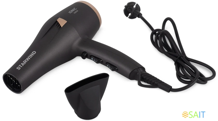 Фен Starwind SHD 6077 2000Вт графитовый/золотистый