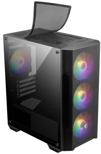 Корпус MSI MAG Forge M100A черный без БП mATX 2x120mm 2xUSB2.0 1xUSB3.0 audio bott PSU