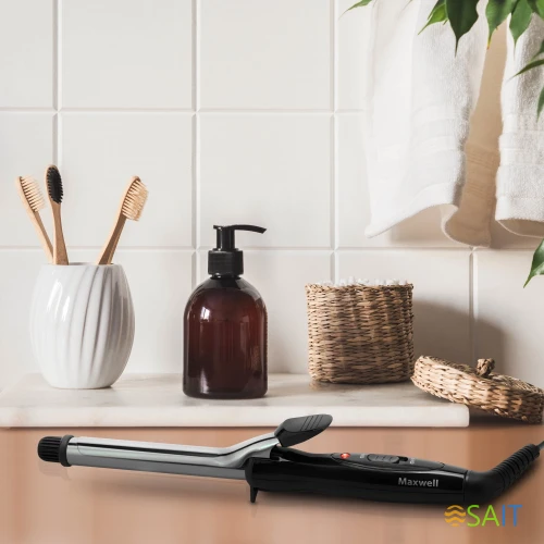 Щипцы Maxwell MW-2409 25Вт черный макс.темп.:180С