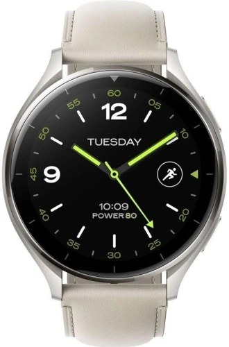 Смарт-часы Xiaomi Watch 2 1.43" AMOLED корп.серый рем.белый разм.брасл.:140-210мм (BHR9306GL)