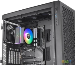 Устройство охлаждения(кулер) Thermaltake Astria 200 ARGB Soc-AM5/AM4/1200/1700/1851 черный 4-pin 26.8dB Al 210W Ret (CL-P119-AL12SW-A)