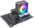 Устройство охлаждения(кулер) Thermaltake Astria 200 ARGB Soc-AM5/AM4/1200/1700/1851 черный 4-pin 26.8dB Al 210W Ret (CL-P119-AL12SW-A)