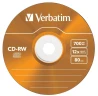 Диск CD-RW Verbatim 700Mb 12x Slim case (5шт) Color (43167)
