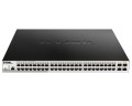 Коммутатор D-Link DGS-1210-52MPP/ME/B (L2) 48x1Гбит/с 4SFP 48PoE 740W управляемый