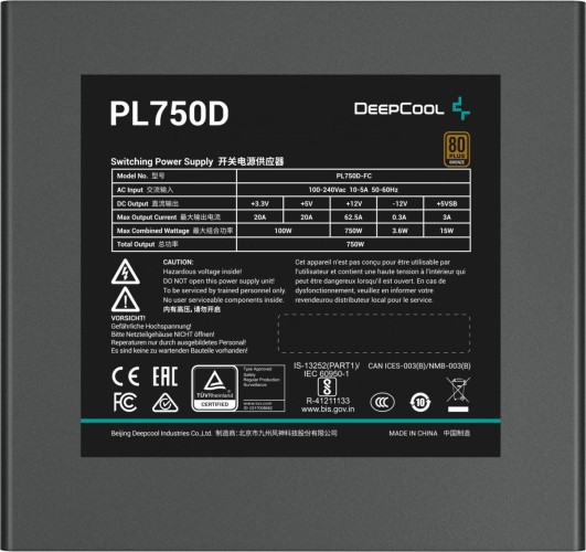 Блок питания Deepcool PL750D