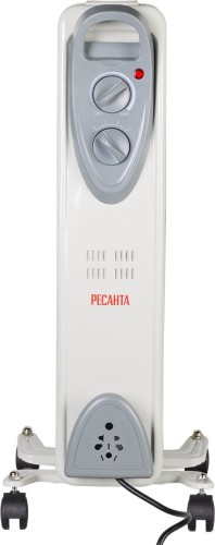 Радиатор масляный Ресанта ОМ-5Н 1000Вт белый