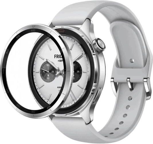 Смарт-часы Xiaomi Watch S4 47мм 1.43" AMOLED корп.серебристый рем.серый (BHR9197GL)