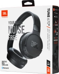 Гарнитура накладные JBL Tune 670NC черный беспроводные bluetooth оголовье (JBLT670NCBLK)