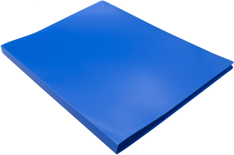 Папка метал.зажим Silwerhof Eco SE-04CBLU A4 пластик 0.5мм синий