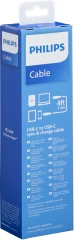 Кабель Philips DLC8601 USB Type-C (m)-USB Type-C (m) 1.2м черный коробка (упак.:1шт)