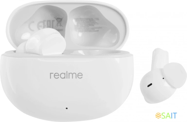 Гарнитура внутриканальные Realme Buds T110 белый беспроводные bluetooth в ушной раковине (631206000038)