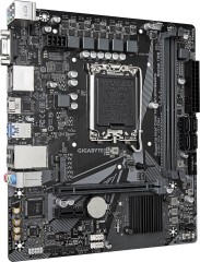 Материнская плата Gigabyte H610M S2H V3 DDR4 Soc-1700 Intel H610 2xDDR4 mATX AC`97 8ch(7.1) GbLAN+VGA+HDMI+DP