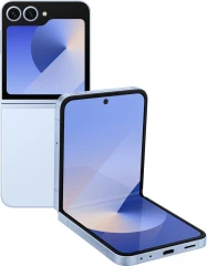 Смартфон Samsung SM-F741B Galaxy Z Flip 6 256Gb 12Gb голубой раскладной 3G 4G 1Sim 6.7" 1080x2640 Android 14 50Mpix 802.11 a/b/g/n/ac/ax NFC GPS GSM900/1800 GSM1900 Protect