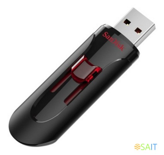 Флеш Диск Sandisk 256Gb Cruzer Glide SDCZ600-256G-G35 USB3.0 черный/красный