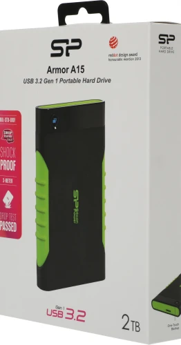 Жесткий диск Silicon Power USB3.0 2TB SP020TBPHDA15S3K A15 Armor 2.5" черный