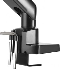 Кронштейн для мониторов Ultramounts UM709 черный 17"-32" макс.8кг крепление к столешнице поворот и наклон