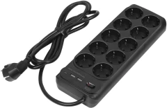 Сетевой фильтр-удлинитель PowerCom SP-10 USB2A1CB 3.0M