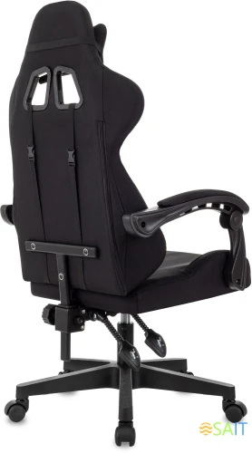 Кресло игровое Zombie Void черный с подголов. крестов. пластик