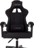 Кресло игровое Zombie Void черный с подголов. крестов. пластик