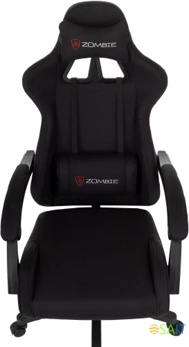 Кресло игровое Zombie Void черный с подголов. крестов. пластик