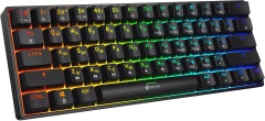 Клавиатура Оклик K713X механическая черный USB Multimedia for gamer LED