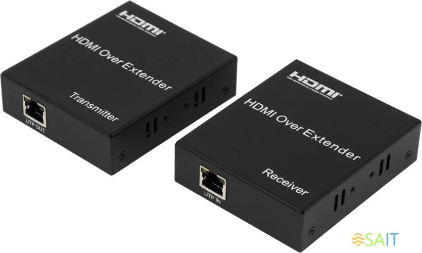 Набор адаптеров аудио-видео Premier 5-877-2 HDMI (f)/RJ45 черный