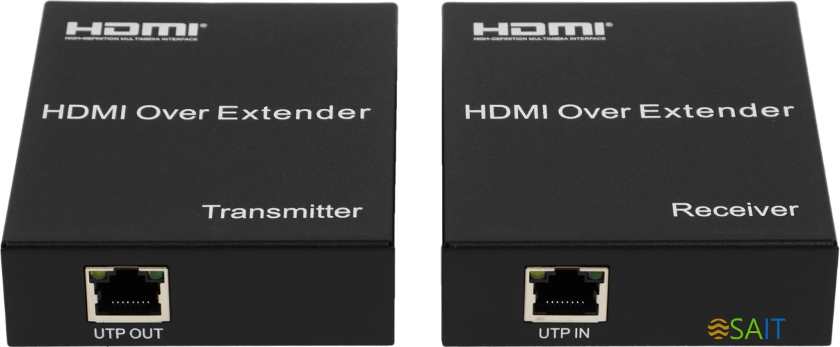 Набор адаптеров аудио-видео Premier 5-877-2 HDMI (f)/RJ45 черный